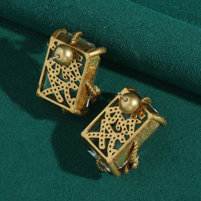 Crystal Vault Vintage Earrings - Voisson