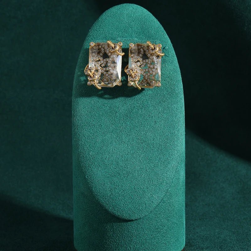 Crystal Vault Vintage Earrings - Voisson