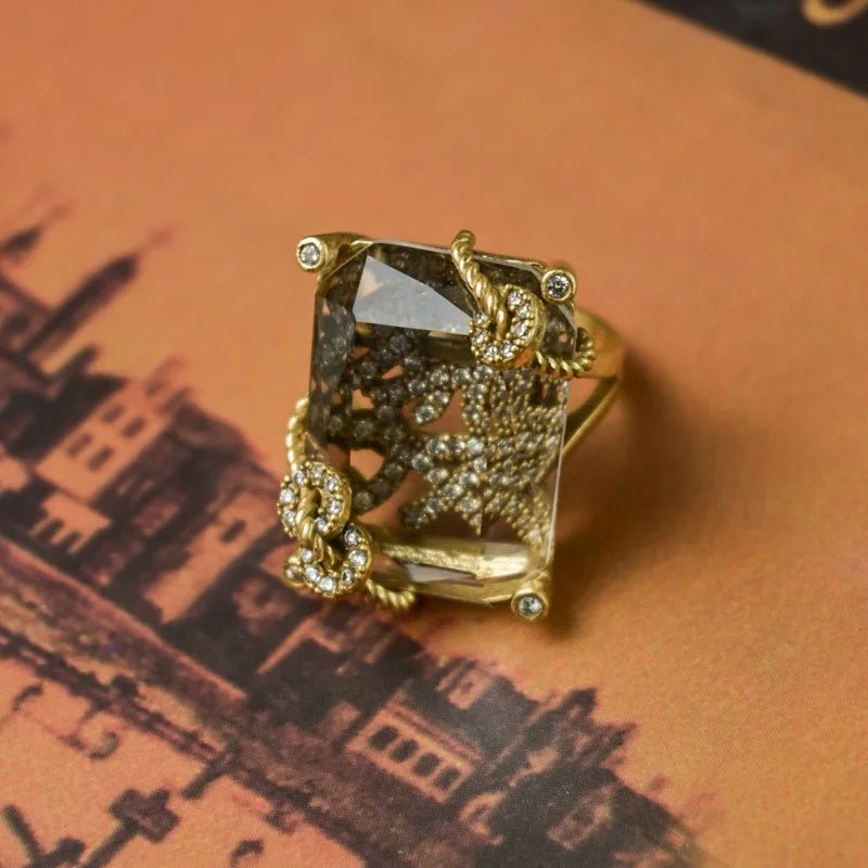 Crystal Vault Vintage Ring - Voisson