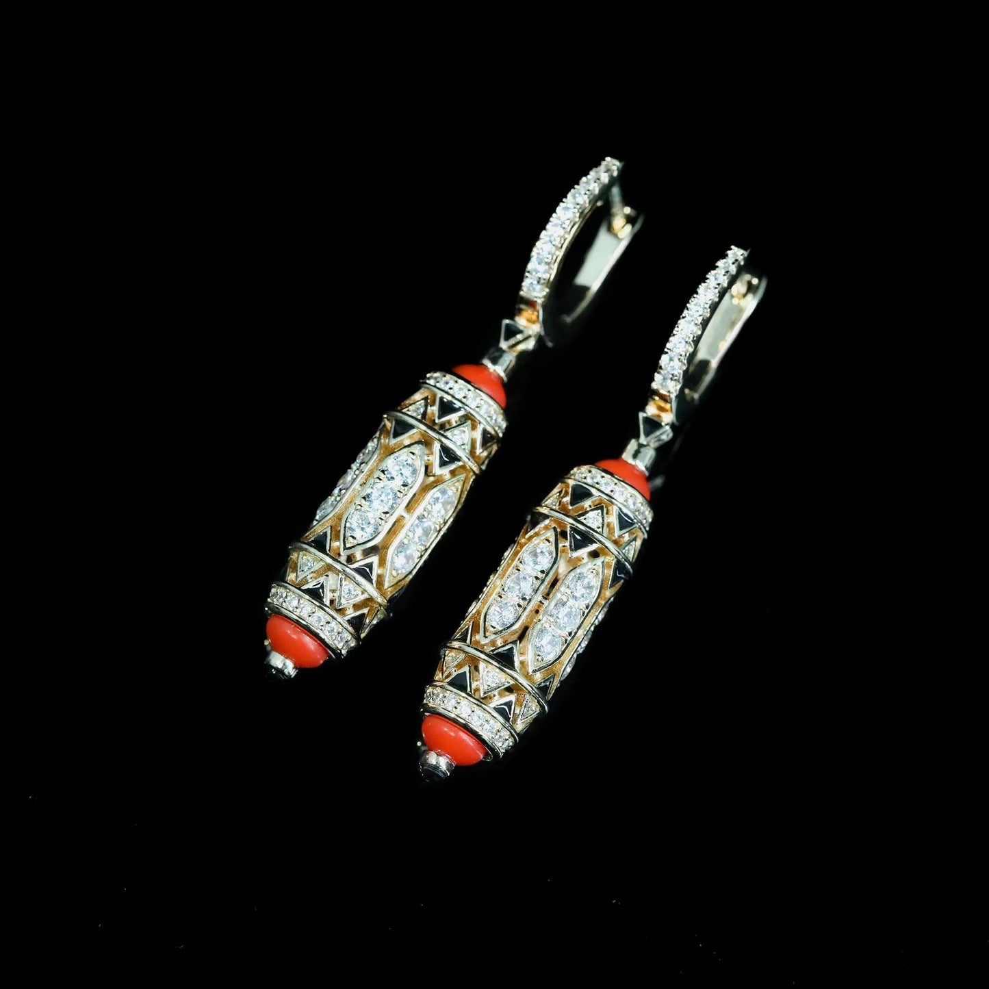 DivaLux 925 Silver Zircon Earrings - Voisson