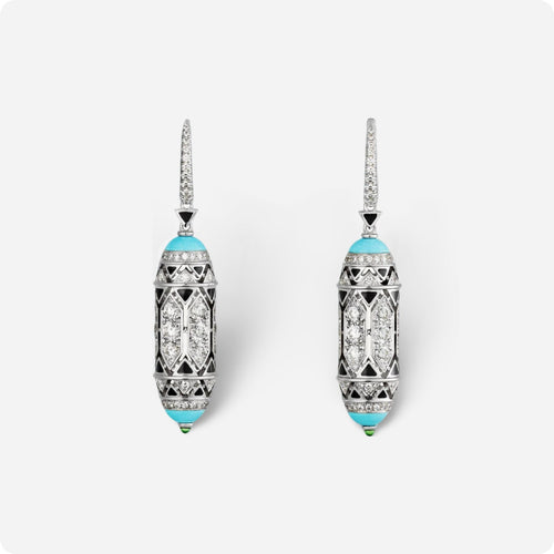 DivaLux 925 Silver Zircon Earrings - Voisson