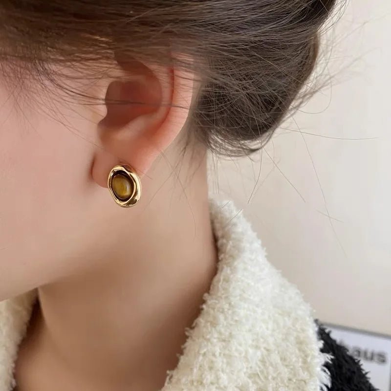 Duskfire Charm Stud Earrings - Voisson