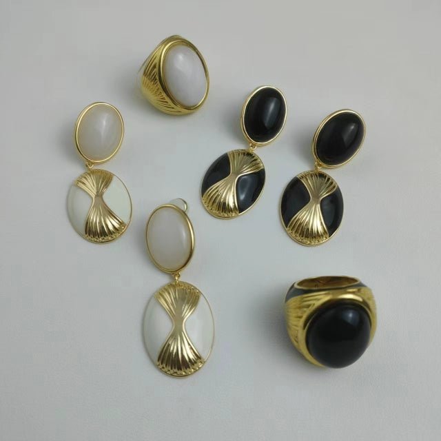 Eclipse Aura Bold Statement Earrings - Voisson