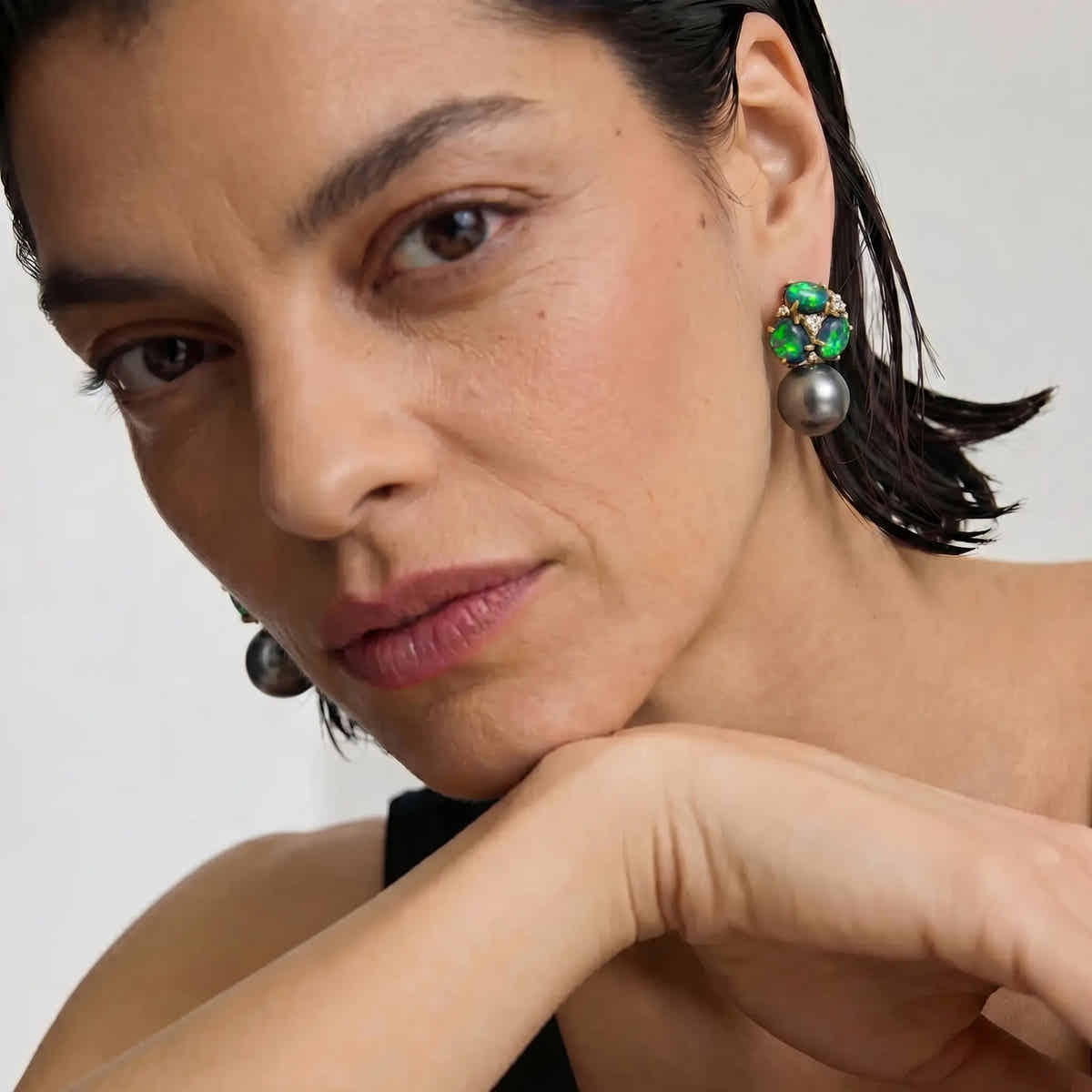 Eclipse Pearl Drop Earrings - Voisson