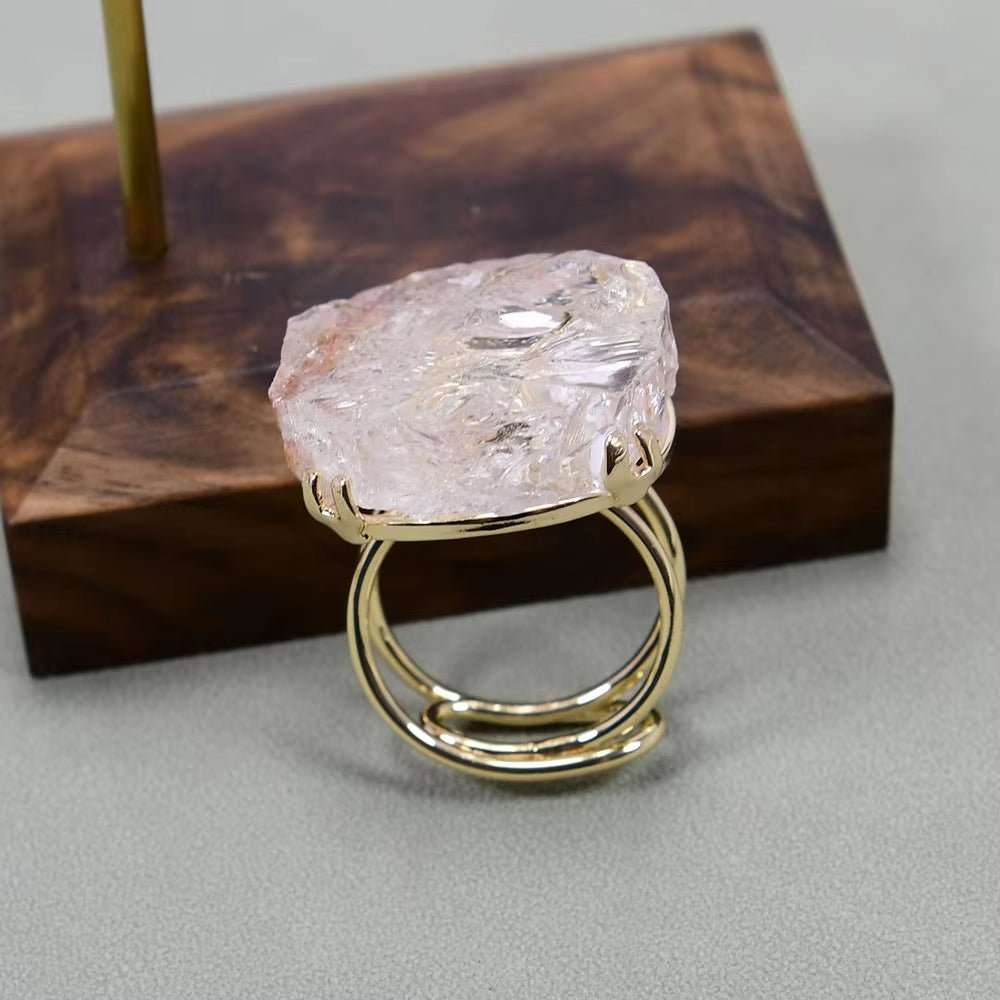 Elemental Echoes Natural Stone Adjustable Ring - Voisson