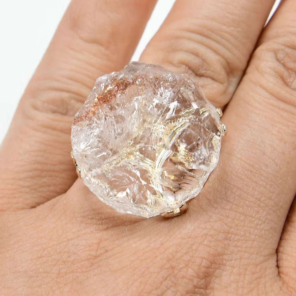 Elemental Echoes Natural Stone Adjustable Ring - Voisson