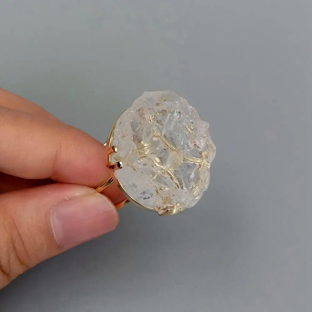 Elemental Echoes Natural Stone Adjustable Ring - Voisson