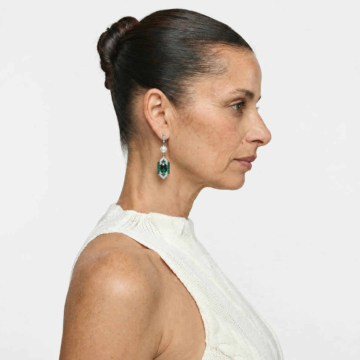 Emerald Heirloom Statement Earrings - Voisson