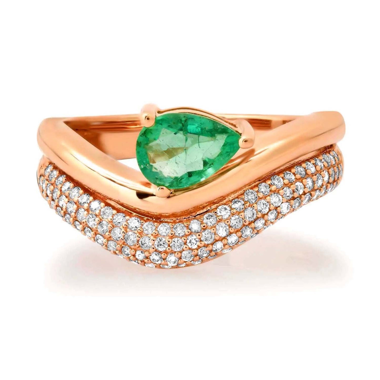 Emerald Wave Ring - Voisson