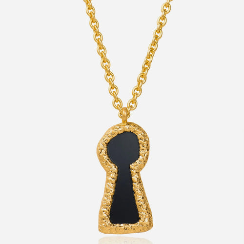 Enigma Locket Pendant Chain Necklace - Voisson