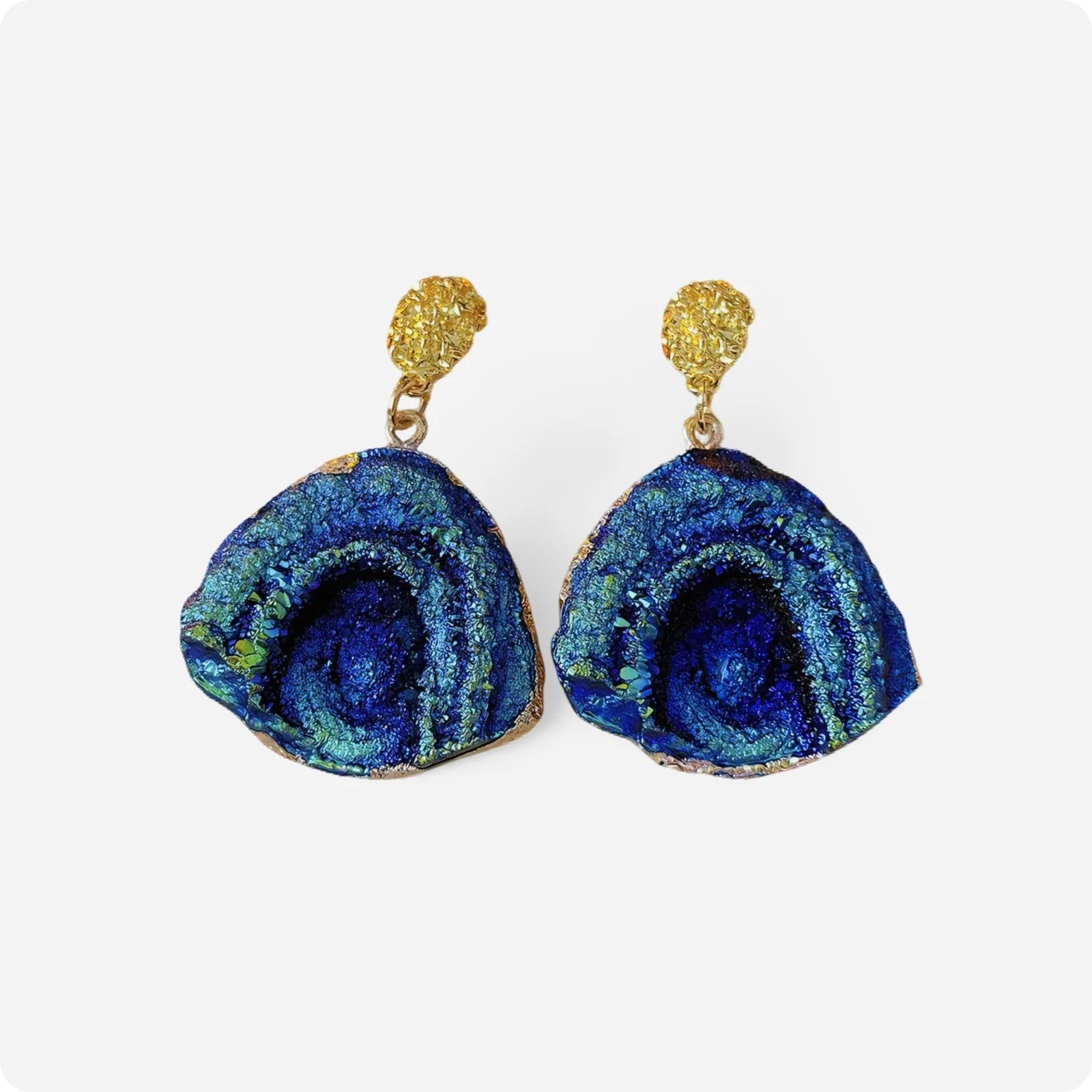 FluxFlare Irregular Chunky Stud Earrings - Voisson