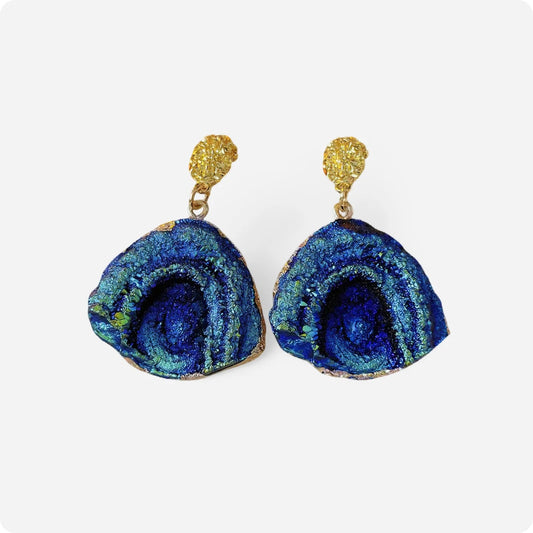 FluxFlare Irregular Chunky Stud Earrings - Voisson
