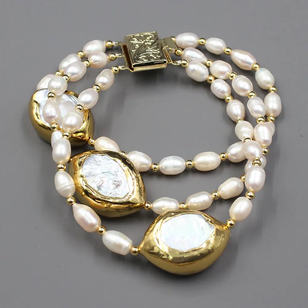 FluxFlicker Multi Link Pearl Bracelet - Voisson