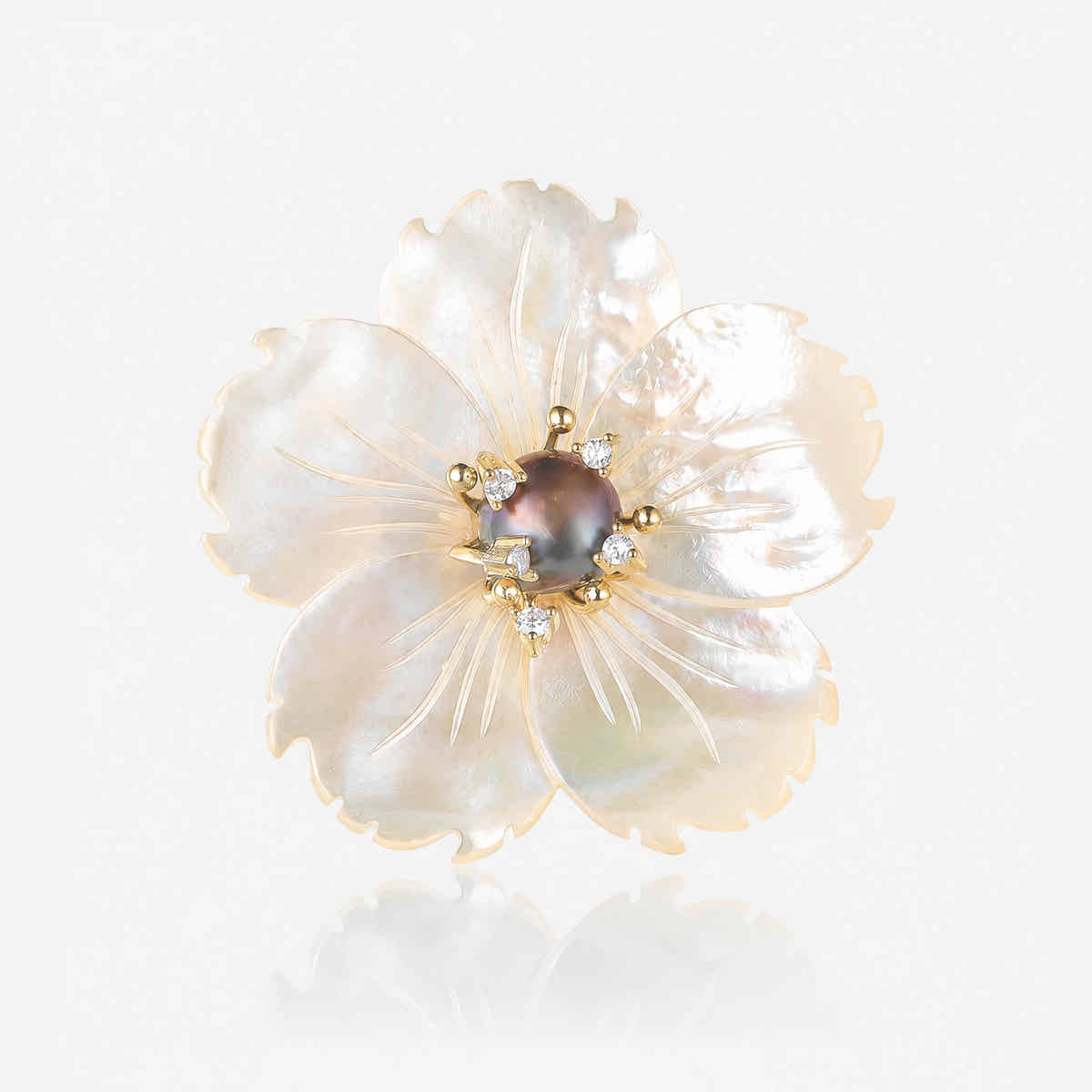Frosted Blossom Brooch - Voisson