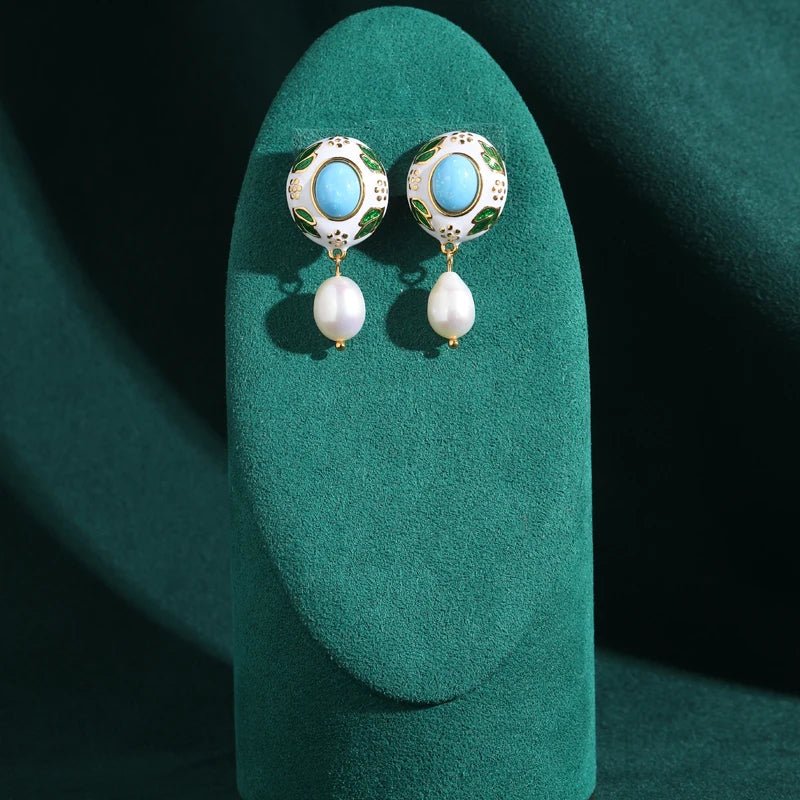 Garden Bloom Drop Earrings - Voisson