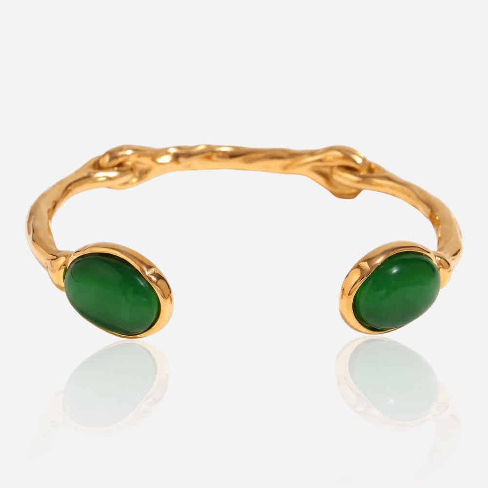 Gemstone Vine Cuff Bracelet - Voisson