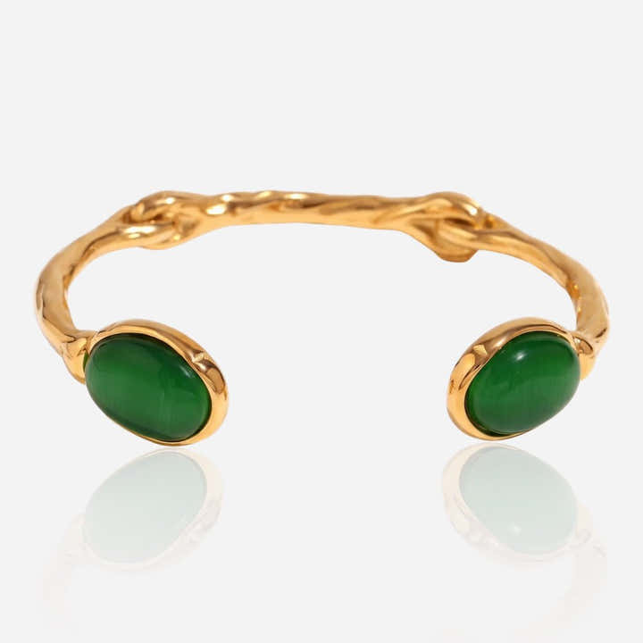 Gemstone Vine Cuff Bracelet - Voisson