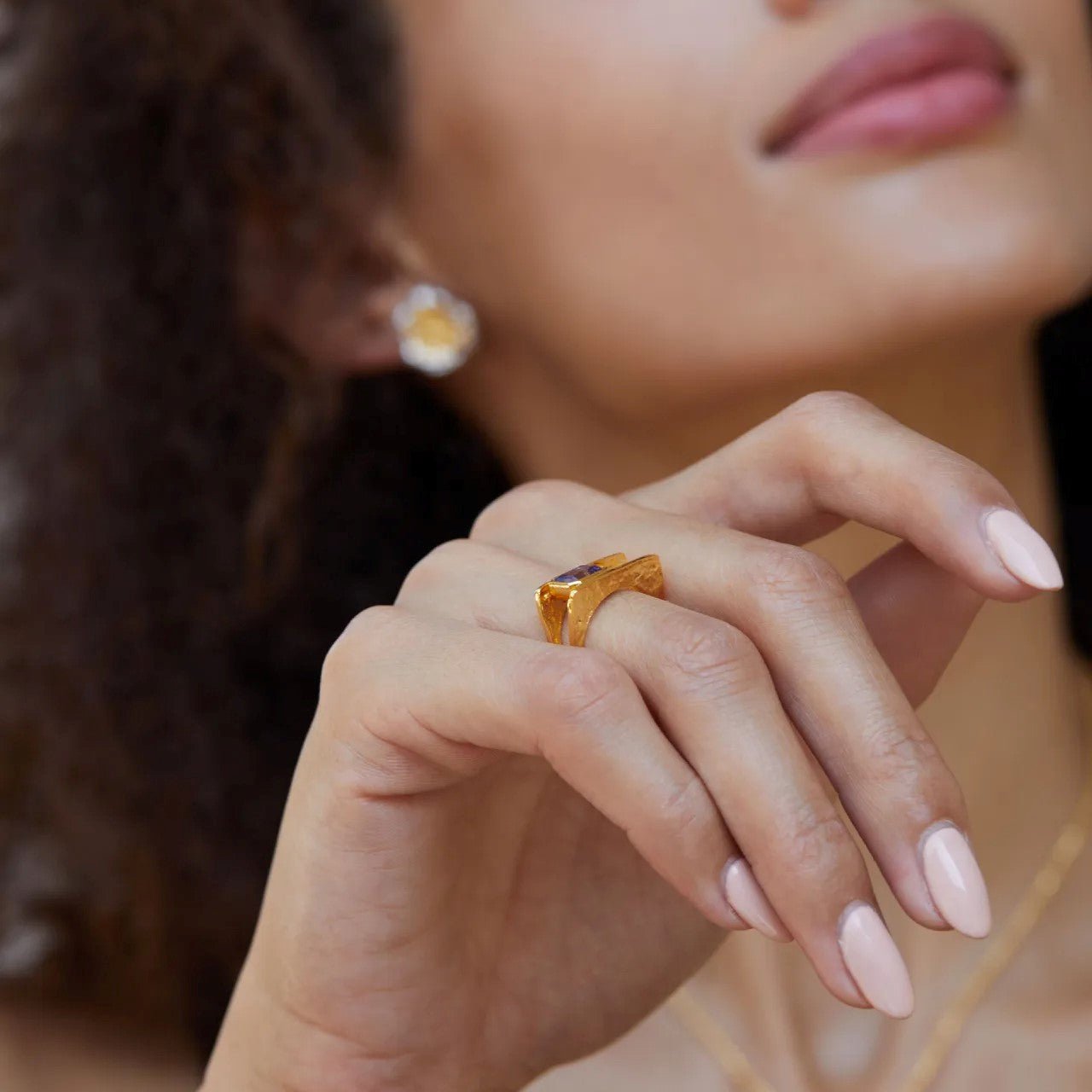 GeoMuse Amethyst Ring - Voisson