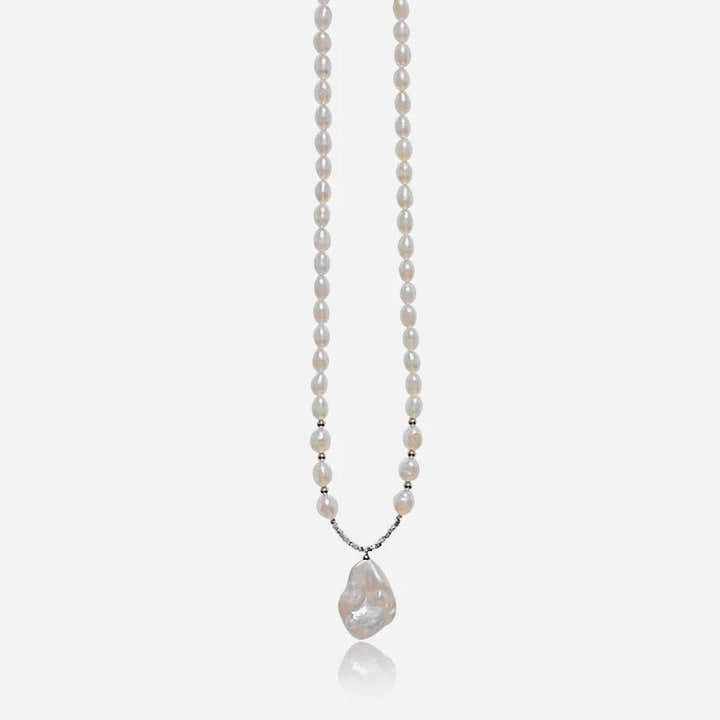 Ivory Drop Pearl Necklace - Voisson
