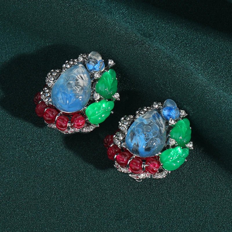 Jardin Luxe Clip On Earrings - Voisson
