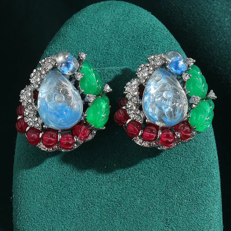 Jardin Luxe Clip On Earrings - Voisson