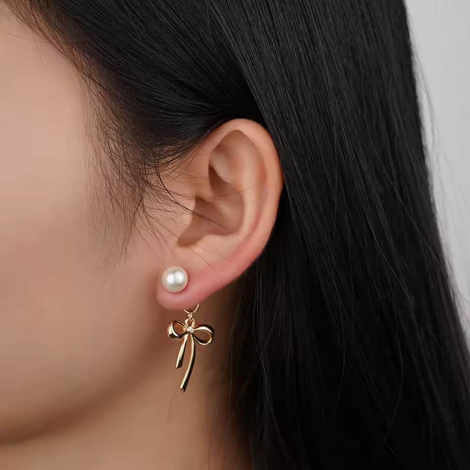 LopsidedLumina Pearl Drop Earrings - Voisson