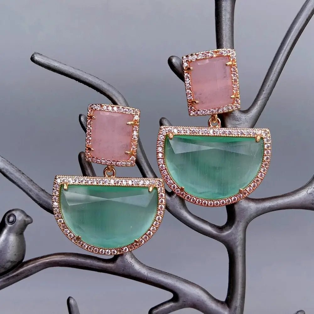 Luna Mirage Drop Earrings - Voisson