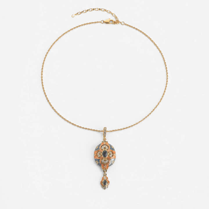 Majesty Enamel Pendant Necklace - Voisson