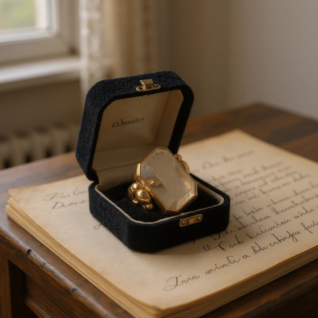 Marique French Vintage Crystal Ring - Voisson
