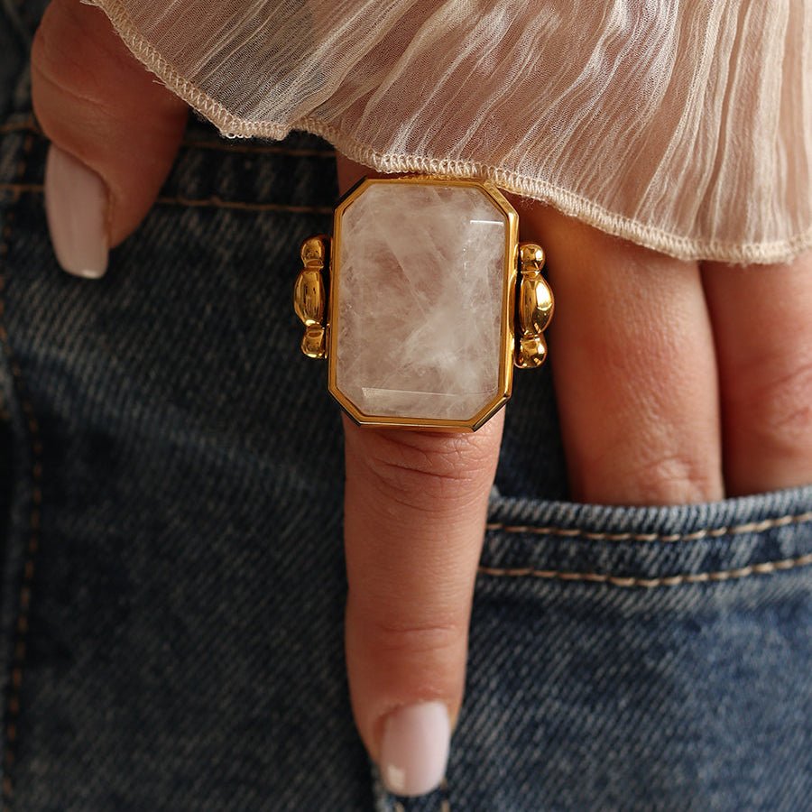 Marique French Vintage Crystal Ring - Voisson
