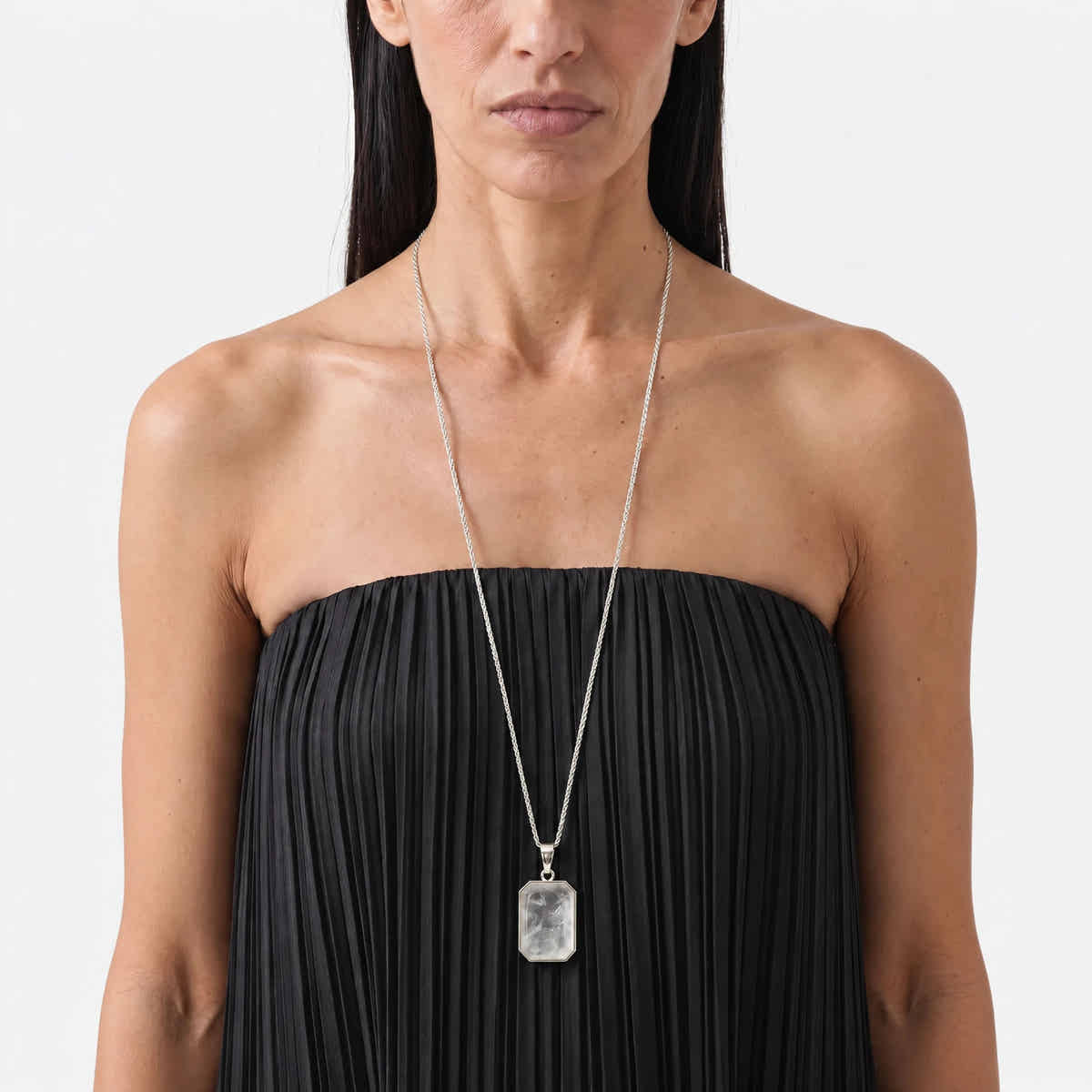 Marique French Vintage Natural Stone Crystal Necklace - Voisson
