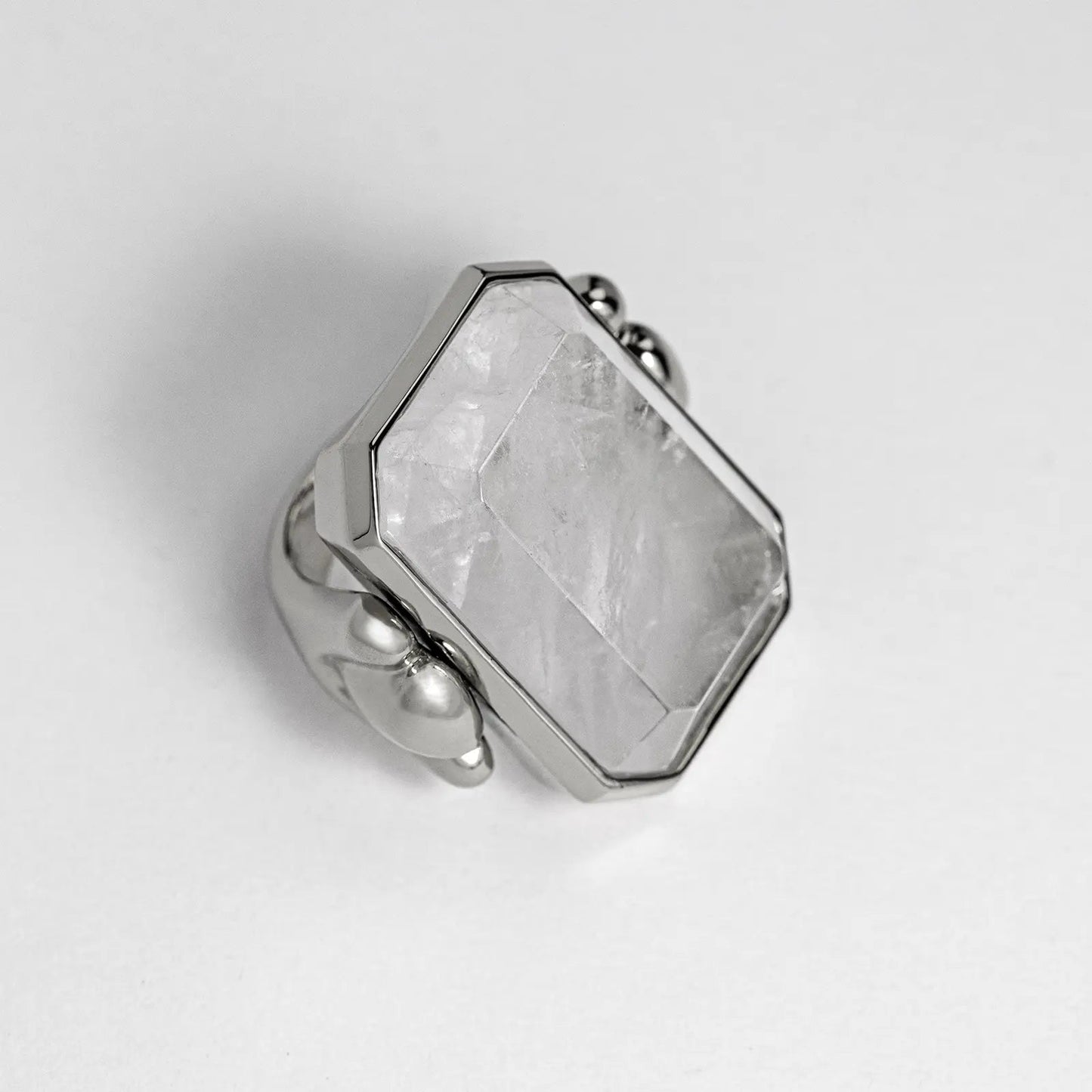 Marique French Vintage Natural Stone Crystal Ring - Voisson