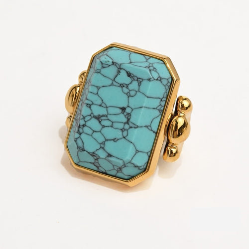 Marique French Vintage Turquoise Ring - Voisson