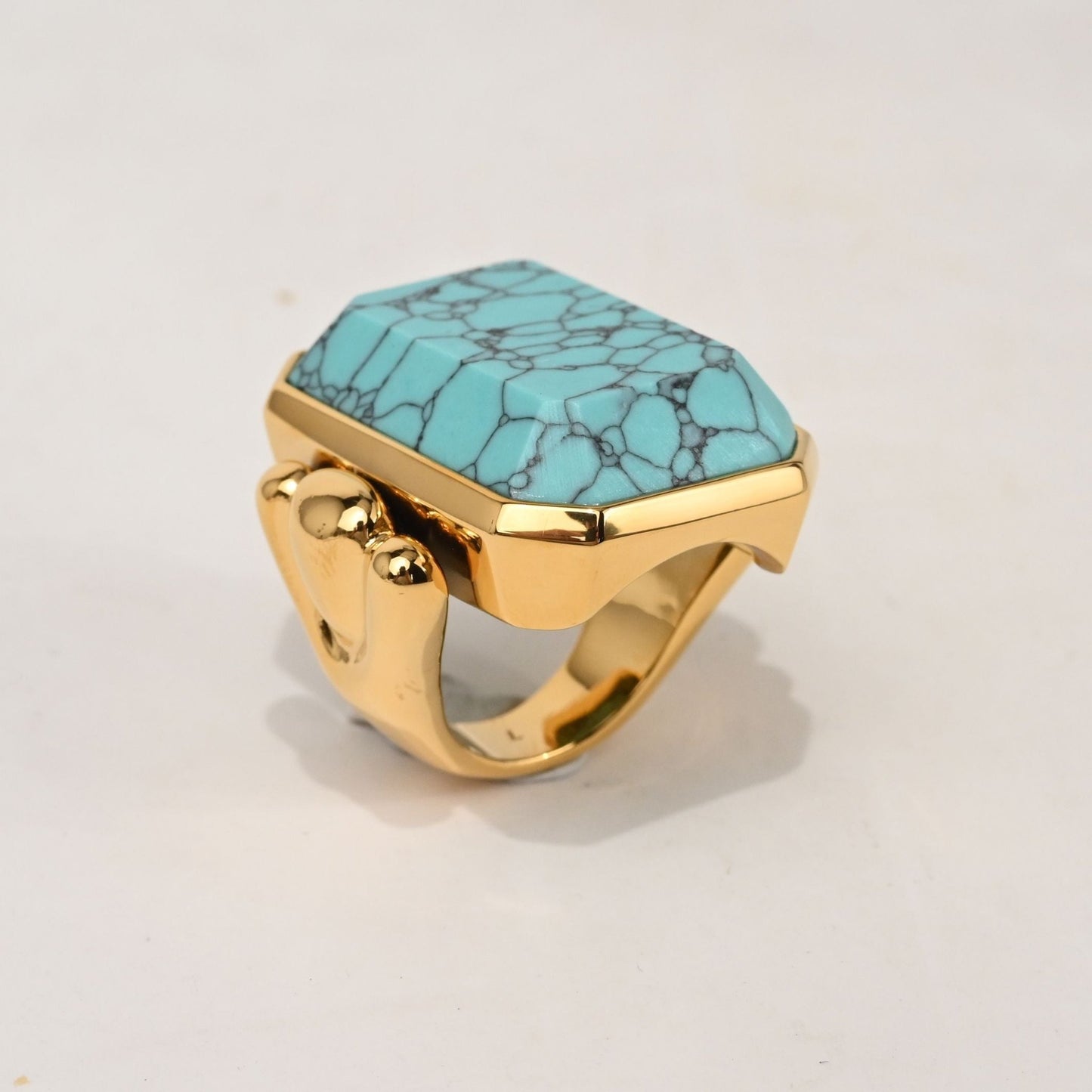 Marique French Vintage Turquoise Ring - Voisson