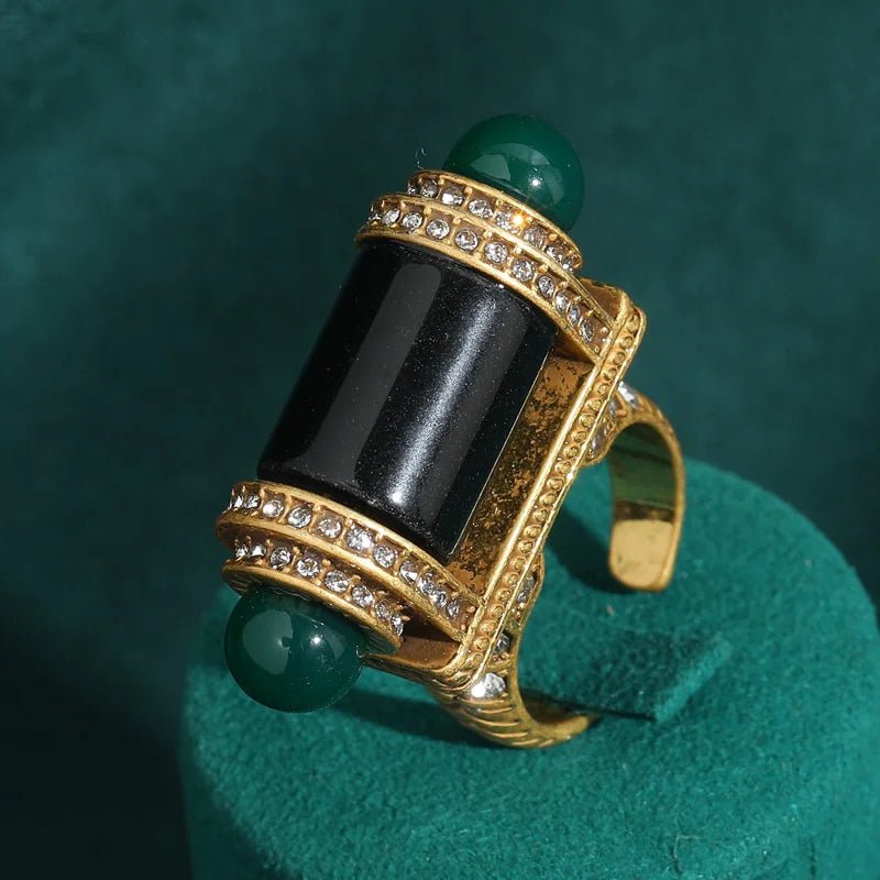Midnight Oracle Vintage Ring - Voisson
