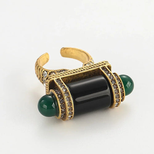 Midnight Oracle Vintage Ring - Voisson