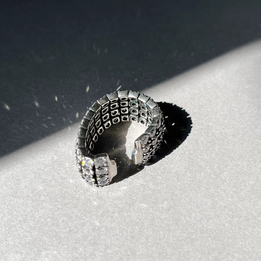 Midnight Vault Hoop Earrings - Voisson