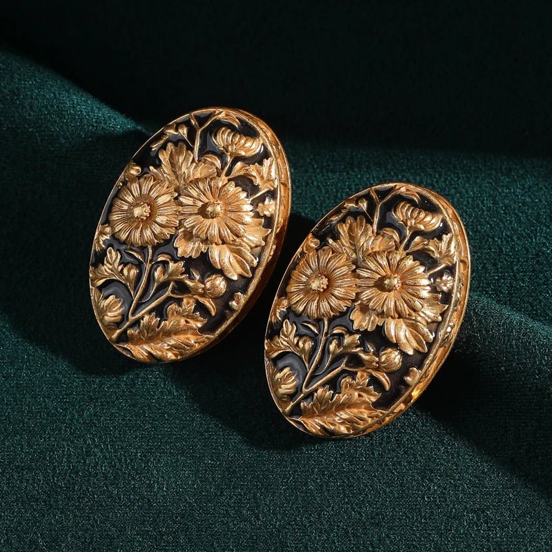 MidnightBloom Vintage Earrings - Voisson