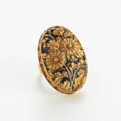 MidnightBloom Vintage Ring - Voisson