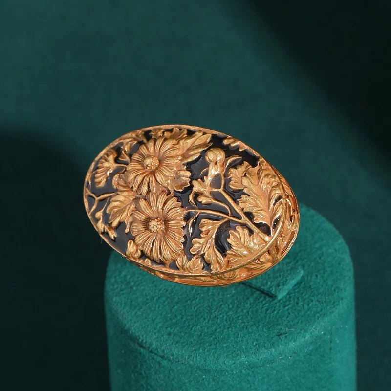 MidnightBloom Vintage Ring - Voisson