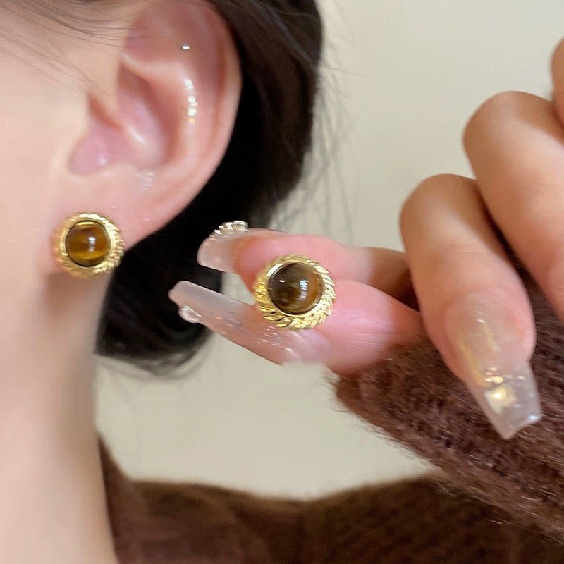 Molten Flame Mirage Stud Earrings - Voisson