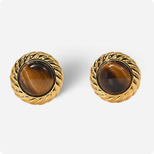 Molten Flame Mirage Stud Earrings - Voisson