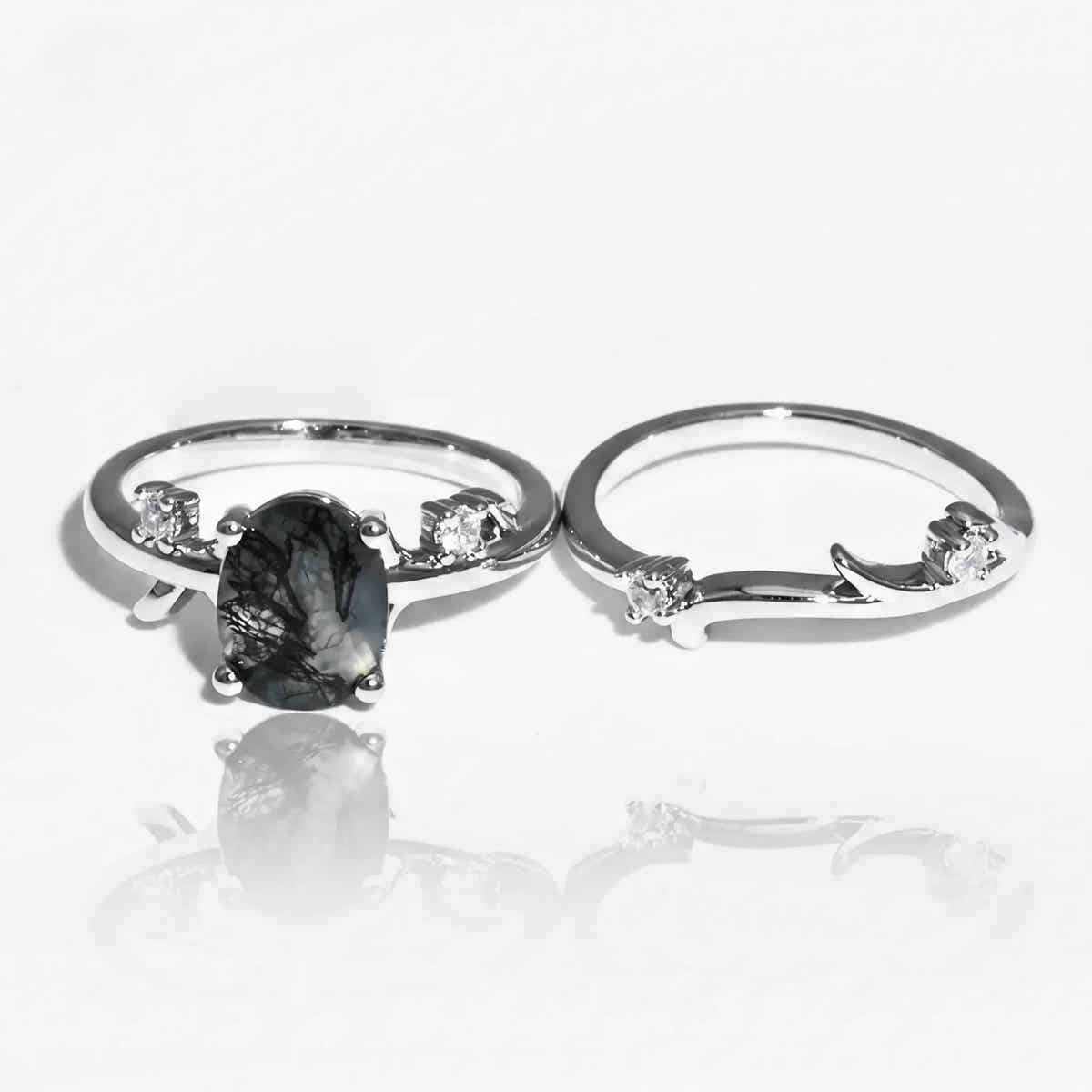 Mystic Shadow 925 Silver Ring - Voisson
