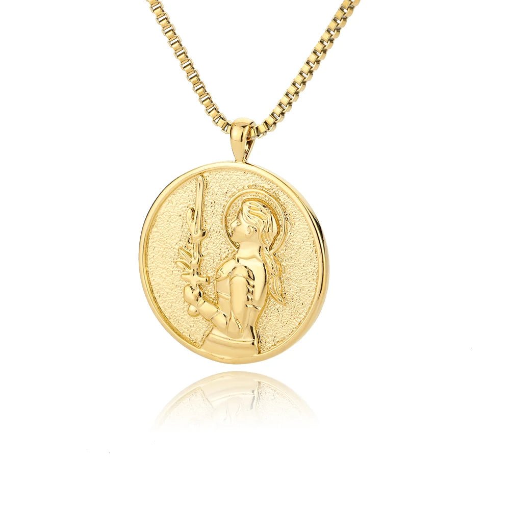 Mythos Gold Medallion Necklace - Voisson