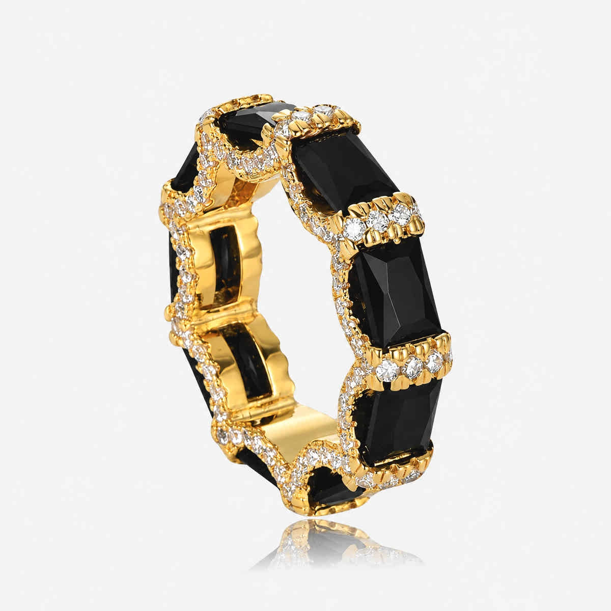 Noir Halo Band Ring - Voisson