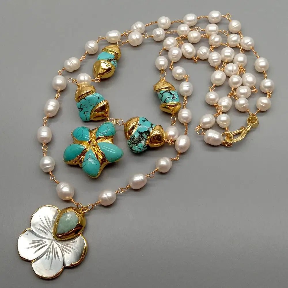 Ocean Blossom Layers Necklace - Voisson