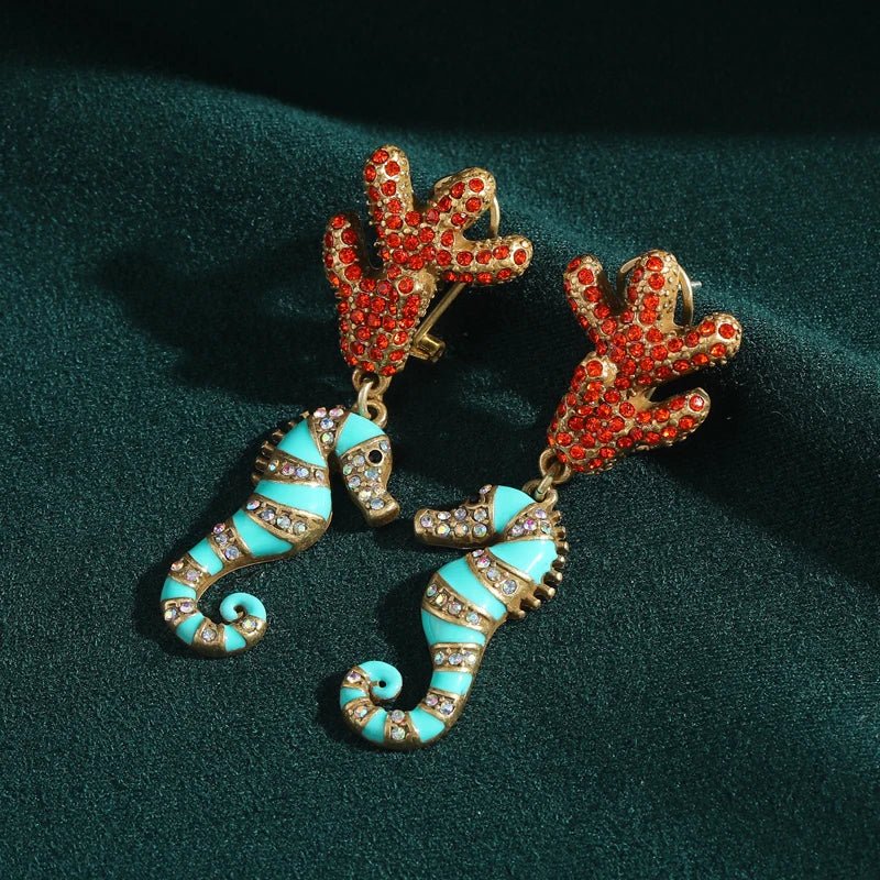 Ocean Whimsy Drop Earrings - Voisson