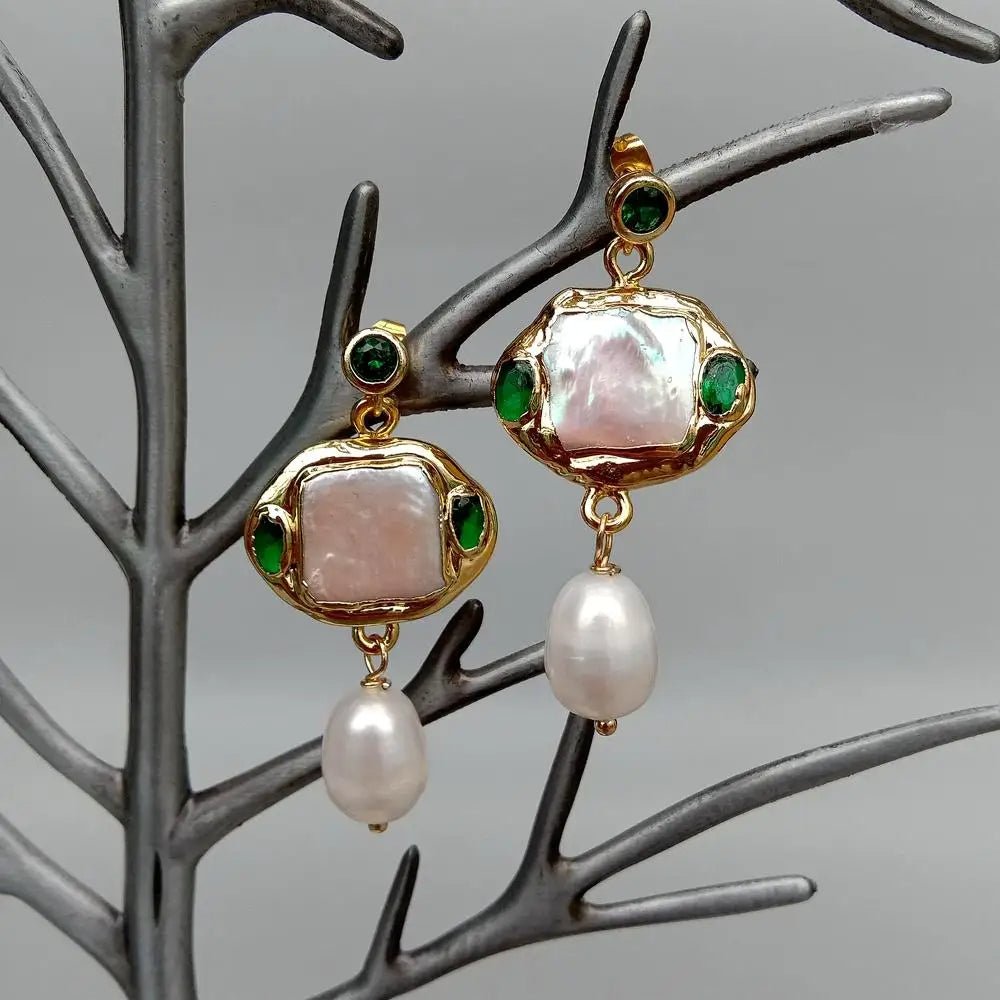 Opal Garden Drop Earrings - Voisson