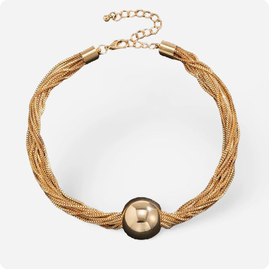 OrbEcho Multi Chain Chocker Necklace - Voisson