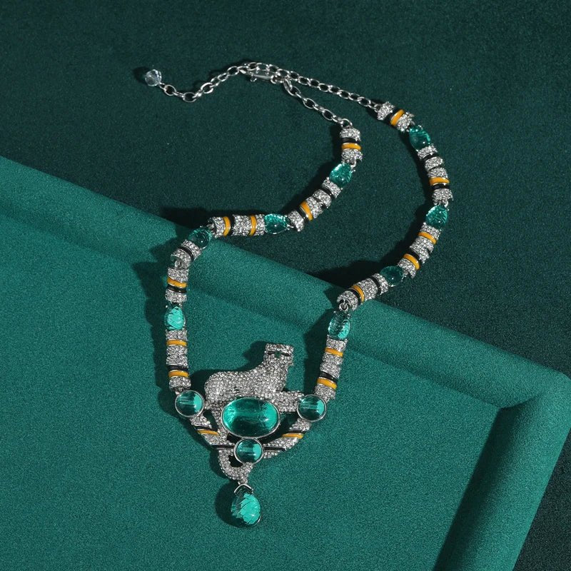 Panthera Luxe Drop Necklace - Voisson